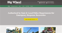 Desktop Screenshot of bigwheeltowingandrecovery.com